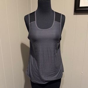 Rabbit Workout Lightweight Outdoor Elegant Gray Striped Women's Tank Top
